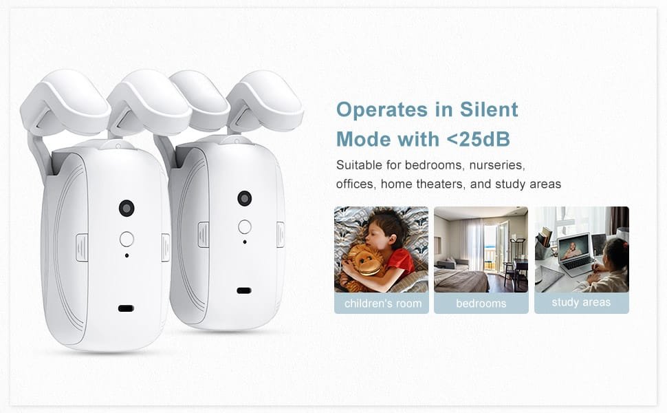 With noise levels under 25 dB