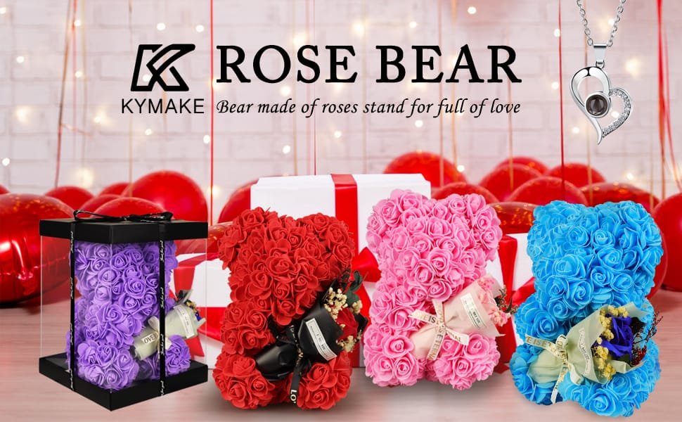 Valentines Rose Bear