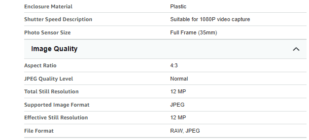 Technical Specifications Overview