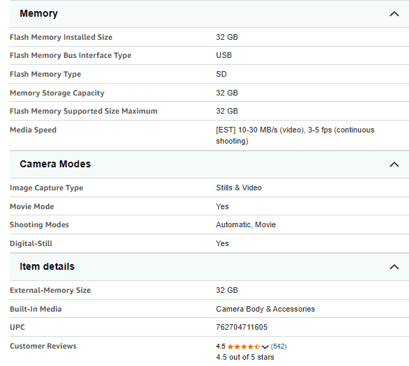 Technical Specifications Overview