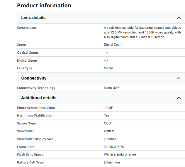 Technical Specifications Overview