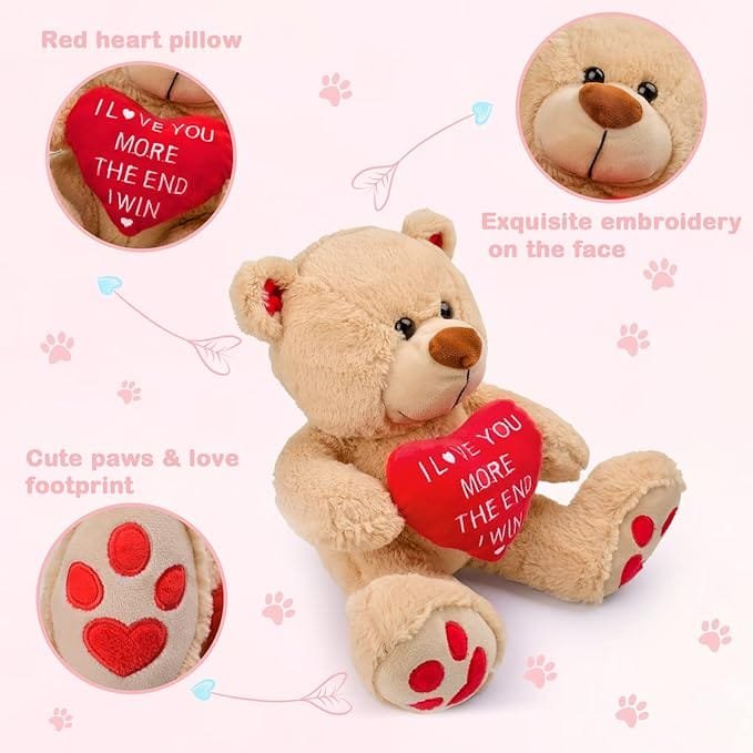 Product Overview of the Valentines Day Teddy Bear