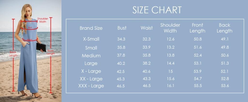 Fit and Sizing Information