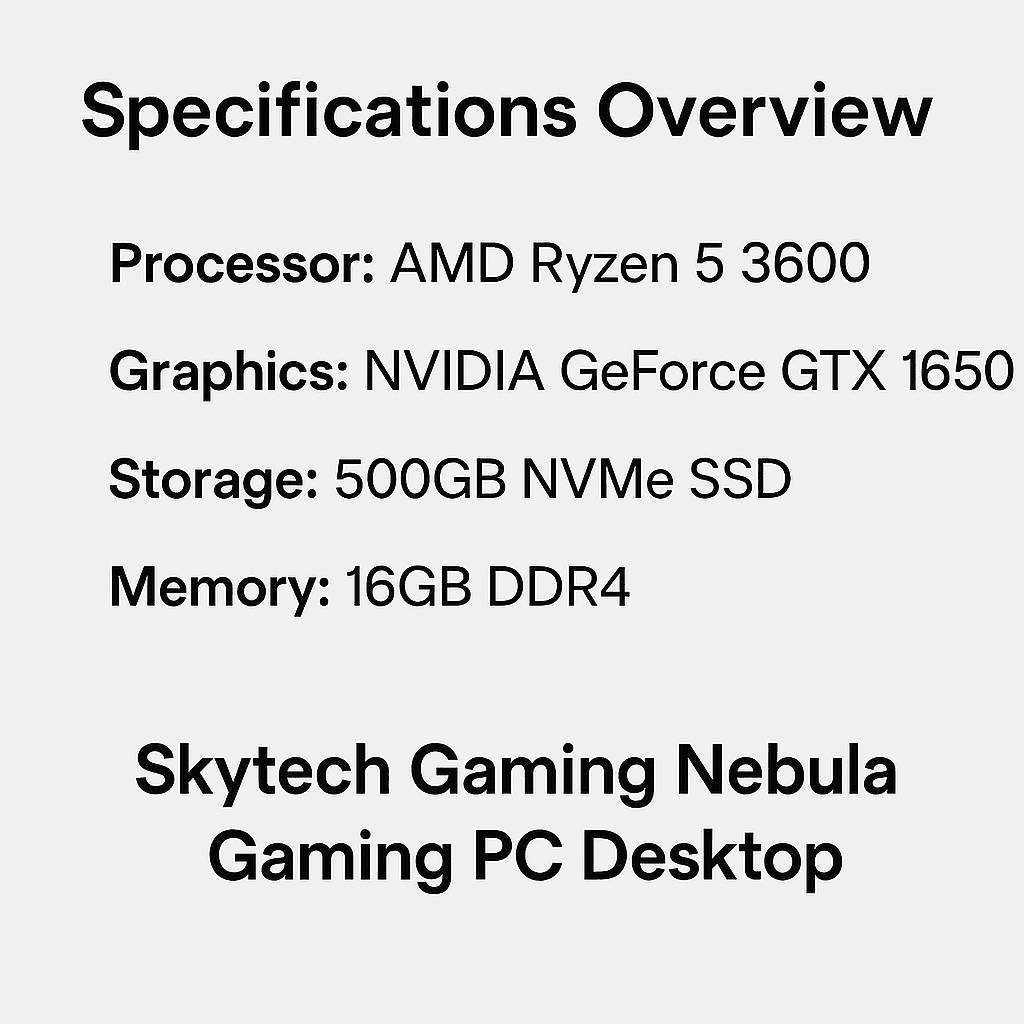 Specifications Overview