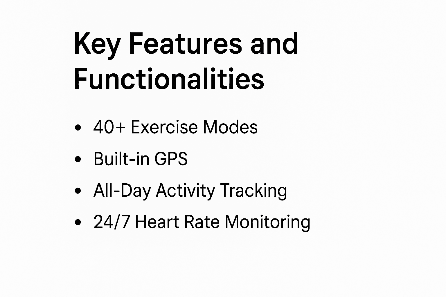 Key Features and Functionalities